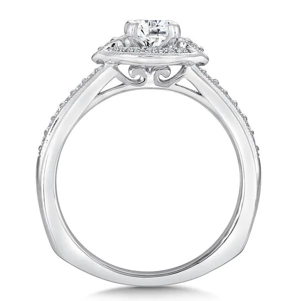Diamond Prong Set Halo Engagement Ring Image 2 Legacy Diamond & Gems Sheridan, WY