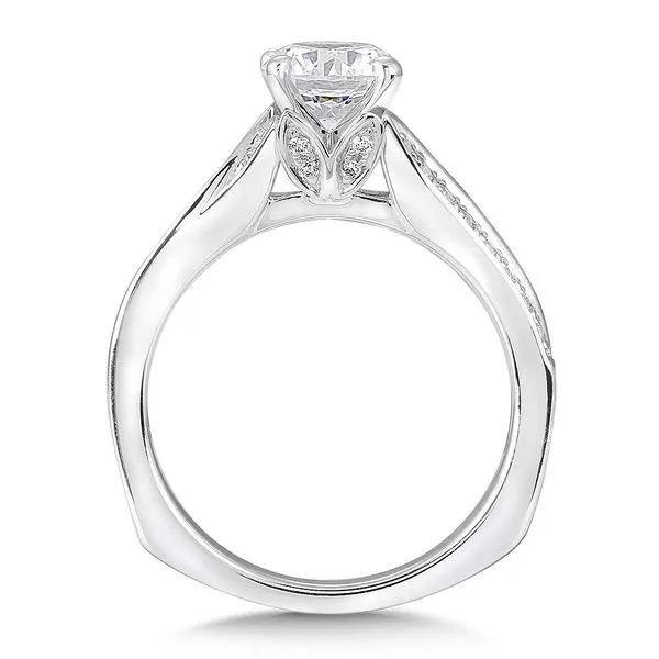 Diamond Prong Set Engagement Ring in 14K White Gold Image 2 Legacy Diamond & Gems Sheridan, WY