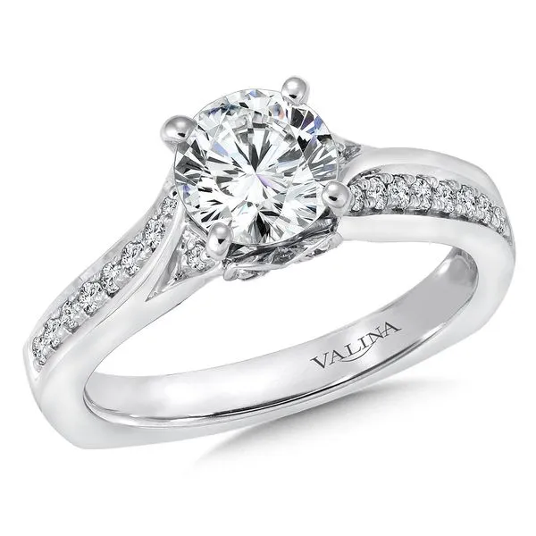 Diamond Prong Set Engagement Ring in 14K White Gold Legacy Diamond & Gems Sheridan, WY