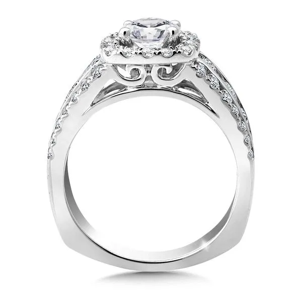 Diamond Halo Engagement Ring Image 2 Legacy Diamond & Gems Sheridan, WY