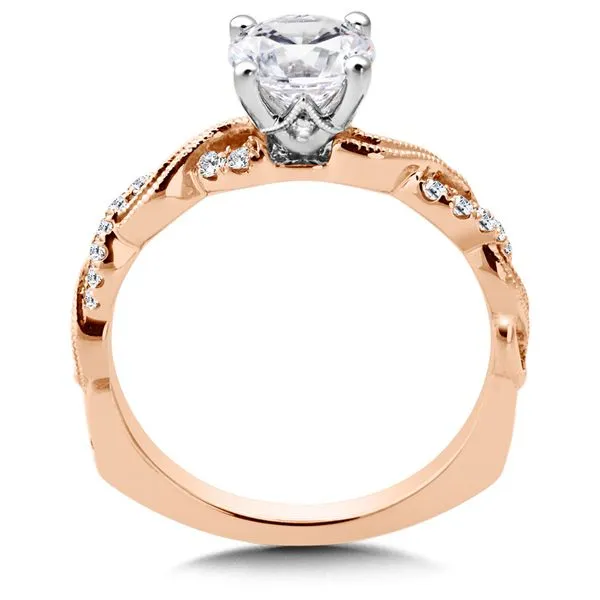 Diamond Prong Set Twisted Engagement Ring Image 2 Legacy Diamond & Gems Sheridan, WY