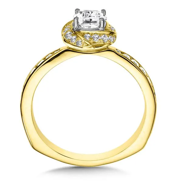 Diamond Halo Engagement Ring Image 2 Legacy Diamond & Gems Sheridan, WY