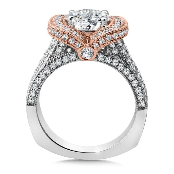 Diamond Split Shank Engagement Ring Image 2 Legacy Diamond & Gems Sheridan, WY