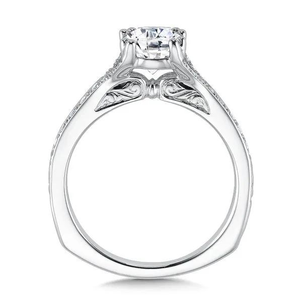 Diamond Bead Set Engagement Ring Image 2 Legacy Diamond & Gems Sheridan, WY