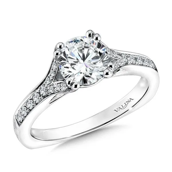 Diamond Bead Set Engagement Ring Legacy Diamond & Gems Sheridan, WY
