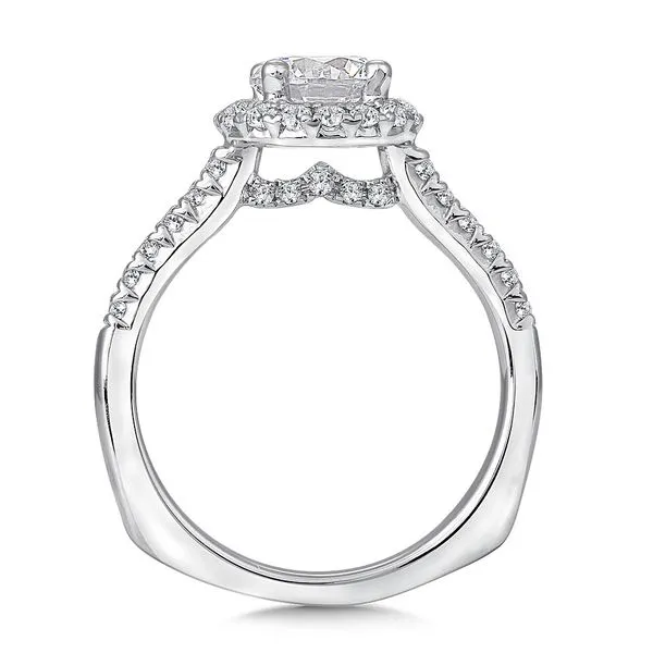 Diamond Prong Set Halo Engagement Ring Image 2 Legacy Diamond & Gems Sheridan, WY