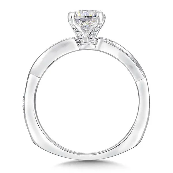 Diamond Bead Set Engagement Ring Image 2 Legacy Diamond & Gems Sheridan, WY