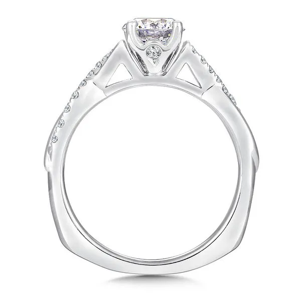 Diamond Engagement Ring with Bezel and Prong Set Image 2 Legacy Diamond & Gems Sheridan, WY