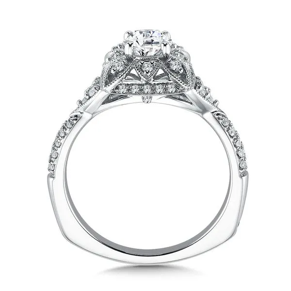 Diamond Engagement Ring with Bead and Gypsy Set Image 2 Legacy Diamond & Gems Sheridan, WY
