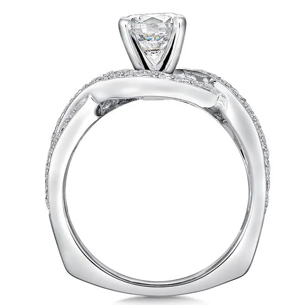 Diamond Bead Set Engagement Ring Image 2 Legacy Diamond & Gems Sheridan, WY