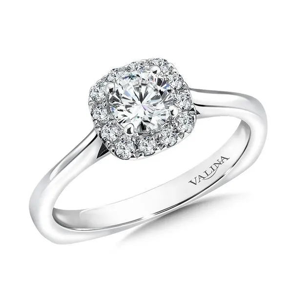 Diamond Prong Set Cushion Shape Halo Engagement Ring Legacy Diamond & Gems Sheridan, WY