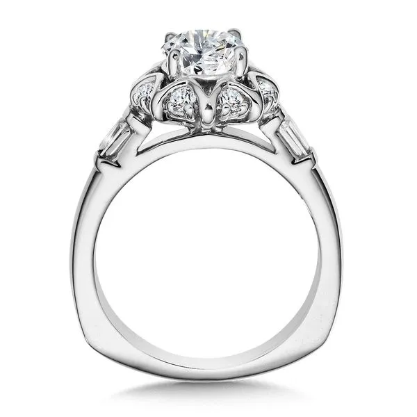 Diamond Engagement Ring with 2 Bar Set and 9 Prong Set Diamonds Image 2 Legacy Diamond & Gems Sheridan, WY
