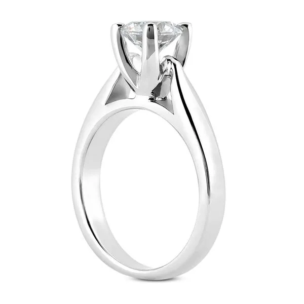 14K White Gold Prong Set Solitaire Engagement Ring Image 2 Legacy Diamond & Gems Sheridan, WY