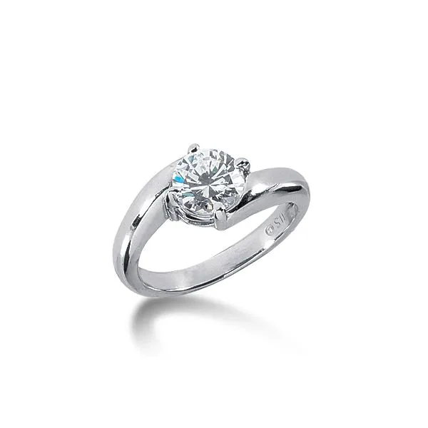 14K White Gold Prong Set Solitaire Engagement Ring Legacy Diamond & Gems Sheridan, WY
