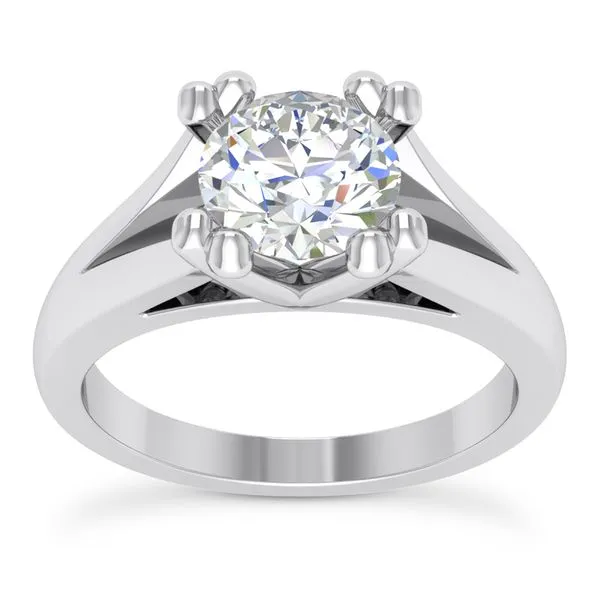 14K White Gold Prong Set Solitaire Engagement Ring Legacy Diamond & Gems Sheridan, WY