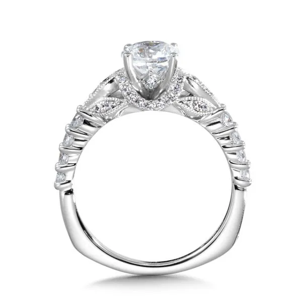 Diamond Bead Set Engagement Ring Image 2 Legacy Diamond & Gems Sheridan, WY