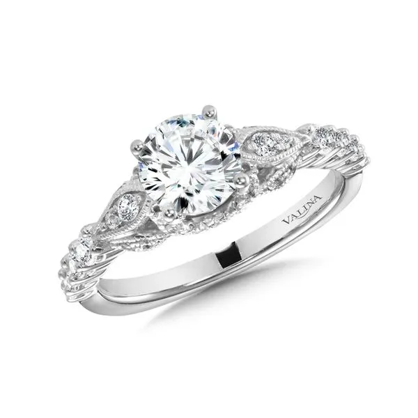 Diamond Bead Set Engagement Ring Legacy Diamond & Gems Sheridan, WY