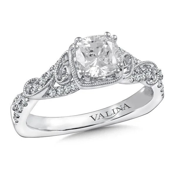 Diamond Prong Set and Milgrain Engagement Ring Legacy Diamond & Gems Sheridan, WY