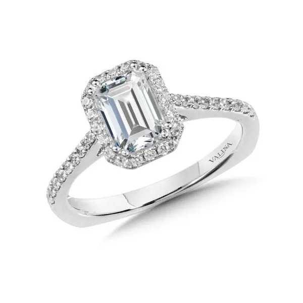 Diamond Prong Set Halo Engagement Ring Legacy Diamond & Gems Sheridan, WY