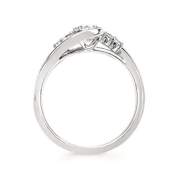 Diamond Bezel and Prong Set Engagement Ring Image 2 Legacy Diamond & Gems Sheridan, WY