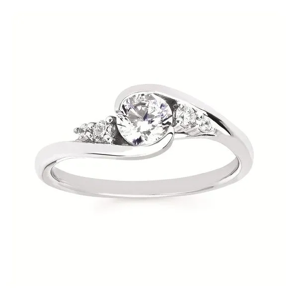 Diamond Bezel and Prong Set Engagement Ring Legacy Diamond & Gems Sheridan, WY