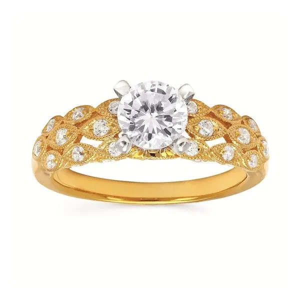Prong Set Diamond Engagement Ring with Milgrain Detail Legacy Diamond & Gems Sheridan, WY