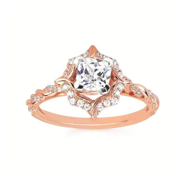 14K Rose Gold Diamond Prong Set Engagement Ring Legacy Diamond & Gems Sheridan, WY