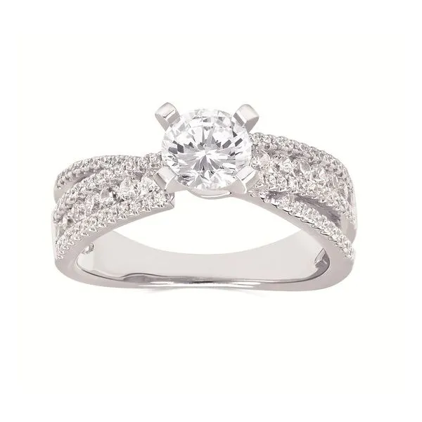 Prong and Channel Set Diamond Engagement Ring Legacy Diamond & Gems Sheridan, WY
