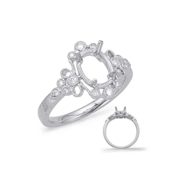 Diamond Halo Engagement Ring with Milgrain Detail Legacy Diamond & Gems Sheridan, WY