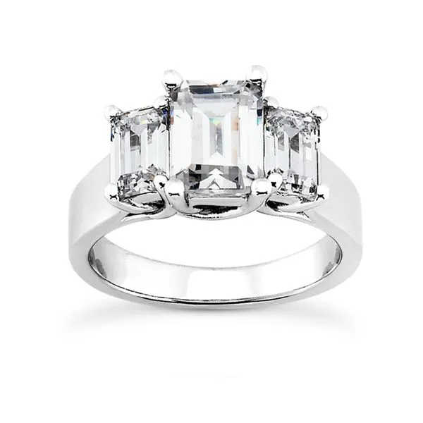 Diamond Prong Set Three Stone Engagement Ring Legacy Diamond & Gems Sheridan, WY