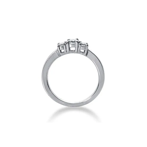 Diamond Prong Set Three Stone Engagement Ring