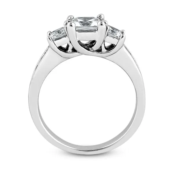 Diamond Channel and Prong Set Engagement Semi-Mounting Ring Image 2 Legacy Diamond & Gems Sheridan, WY