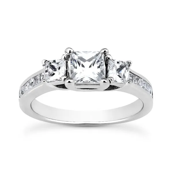 Diamond Channel and Prong Set Engagement Semi-Mounting Ring Legacy Diamond & Gems Sheridan, WY