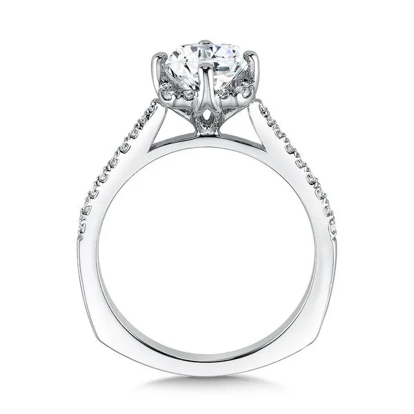 Floral Shape Halo Engagement Ring Image 2 Legacy Diamond & Gems Sheridan, WY