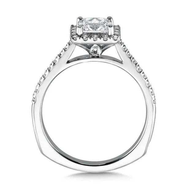 Square Shape Halo Diamond Engagement Ring Image 2 Legacy Diamond & Gems Sheridan, WY