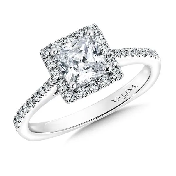 Square Shape Halo Diamond Engagement Ring Legacy Diamond & Gems Sheridan, WY