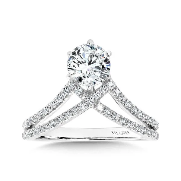 Six-Prong Chevron Shaped Engagement Ring Legacy Diamond & Gems Sheridan, WY