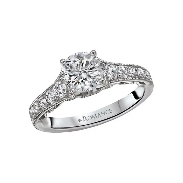 Romance Semi-Mount Diamond Engagement Ring with Milgrain Detail Legacy Diamond & Gems Sheridan, WY