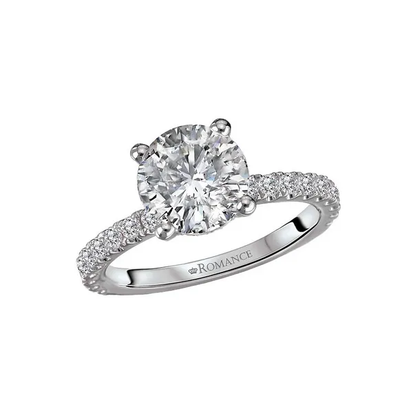 Romance Hidden Halo Semi-Mount Diamond Engagement Ring Legacy Diamond & Gems Sheridan, WY