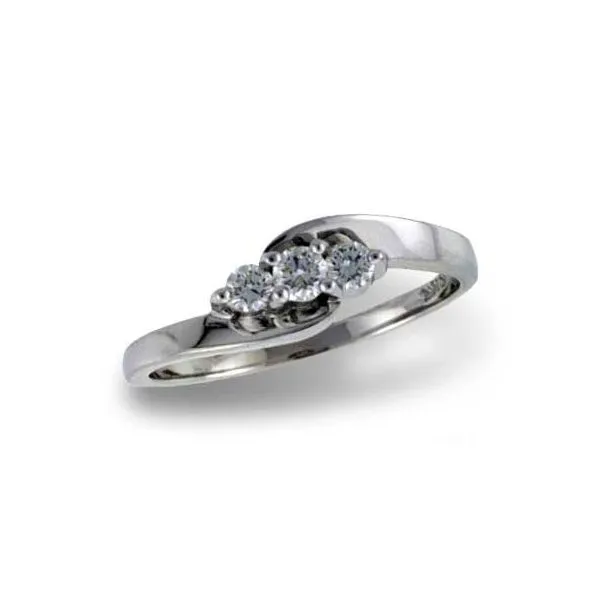 14K White Gold Diamond Prong Set 3-Stone Ring Legacy Diamond & Gems Sheridan, WY