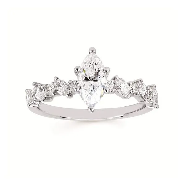 14K White Gold Diamond Semi Mount Engagement Ring Legacy Diamond & Gems Sheridan, WY