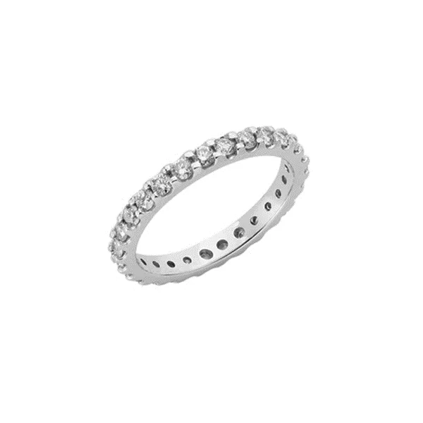 14K White Gold Diamond Prong Set Eternity Band Legacy Diamond & Gems Sheridan, WY