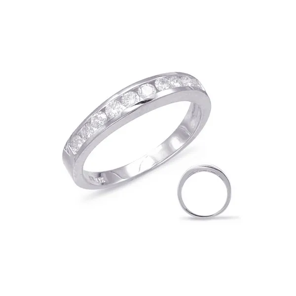Diamond Channel Set Wedding Band in 14K White Gold similar item image