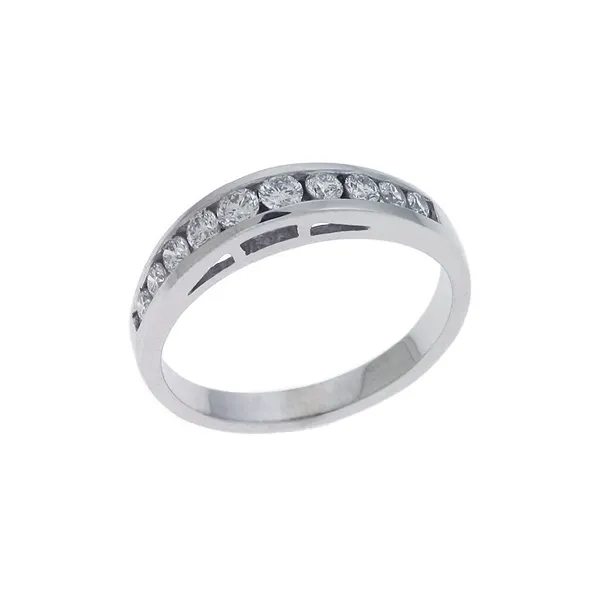 Diamond Channel Set Wedding Band in 14K White Gold similar item image