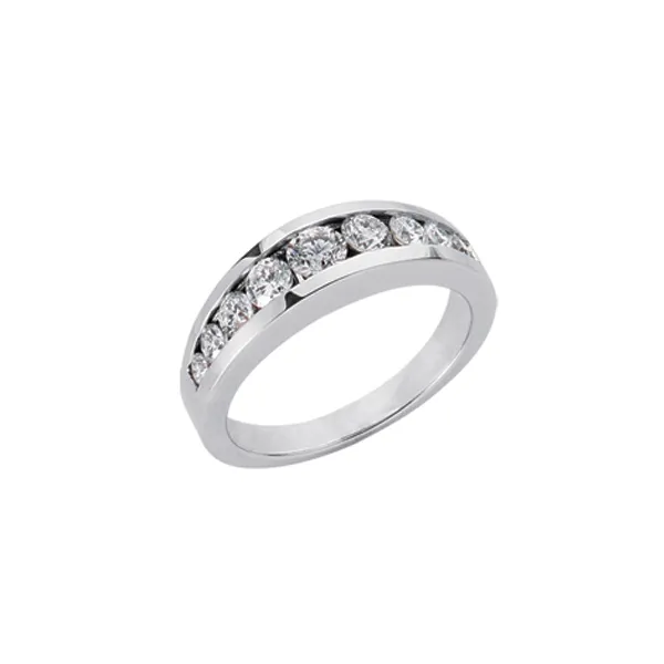 Diamond Channel Set Wedding Band in 14K White Gold Legacy Diamond & Gems Sheridan, WY
