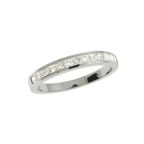 Diamond Channel Set Wedding Band in 14K White Gold similar item image
