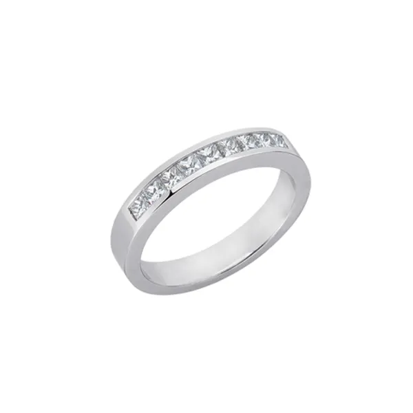 Diamond Channel Set Wedding Band in 14K White Gold Legacy Diamond & Gems Sheridan, WY