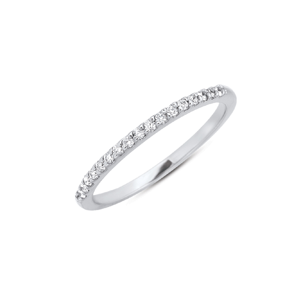 Diamond Prong Set Wedding Band 14K White Gold Legacy Diamond & Gems Sheridan, WY