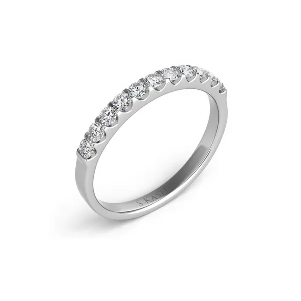 Diamond Prong Set Wedding Band in 14K White Gold similar item image