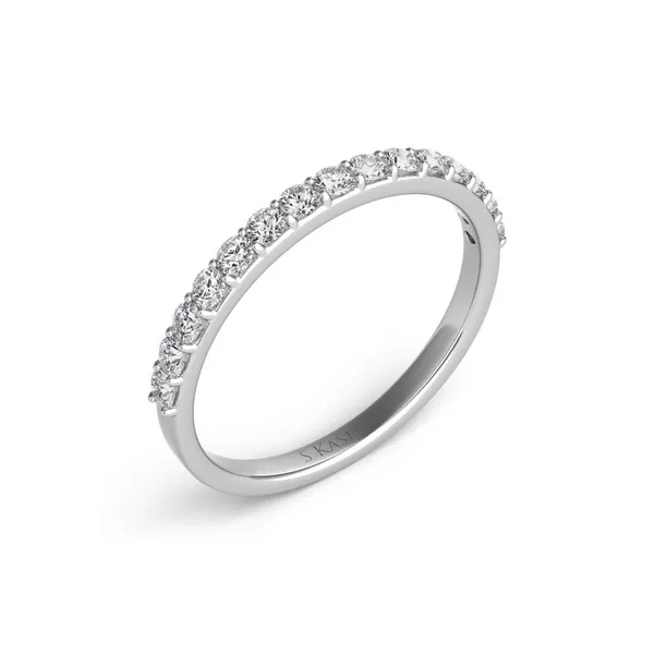 Diamond Prong Set Wedding Band in 14K White Gold Legacy Diamond & Gems Sheridan, WY